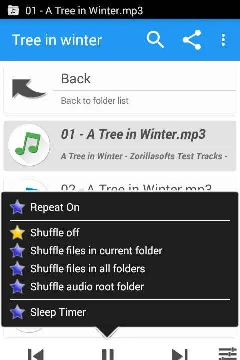 Music Folder Player Full - скриншот 2