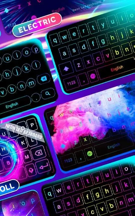 Neon LED Keyboard - скриншот 2