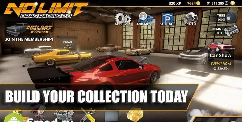 No Limit Drag Racing 2 - скриншот 1