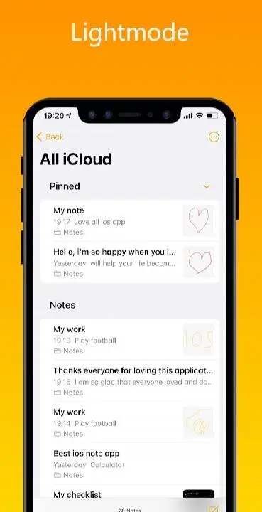 Note iOS 16 - Phone 14 Notes - скриншот 3