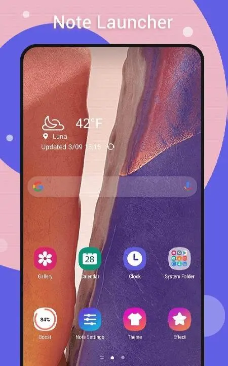 Note Launcher: For Galaxy Note - скриншот 1
