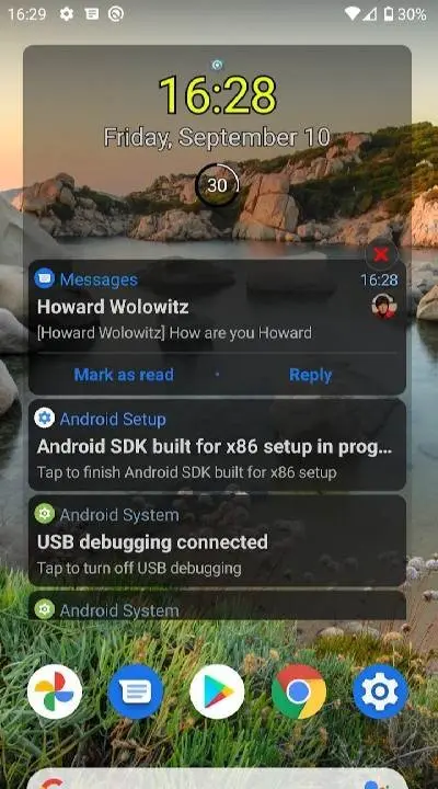 Notification Widget - скриншот 1