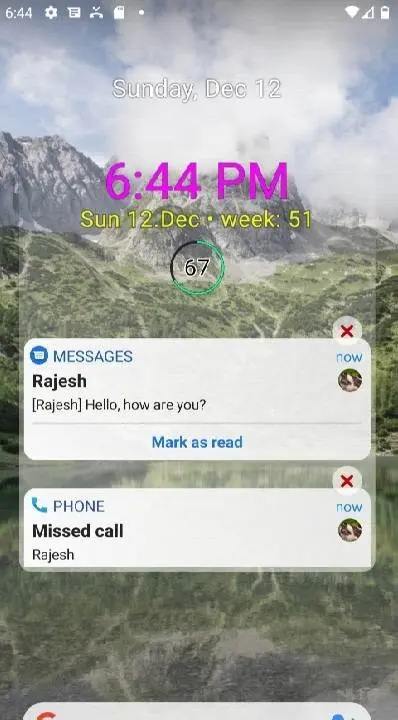 Notification Widget - скриншот 4