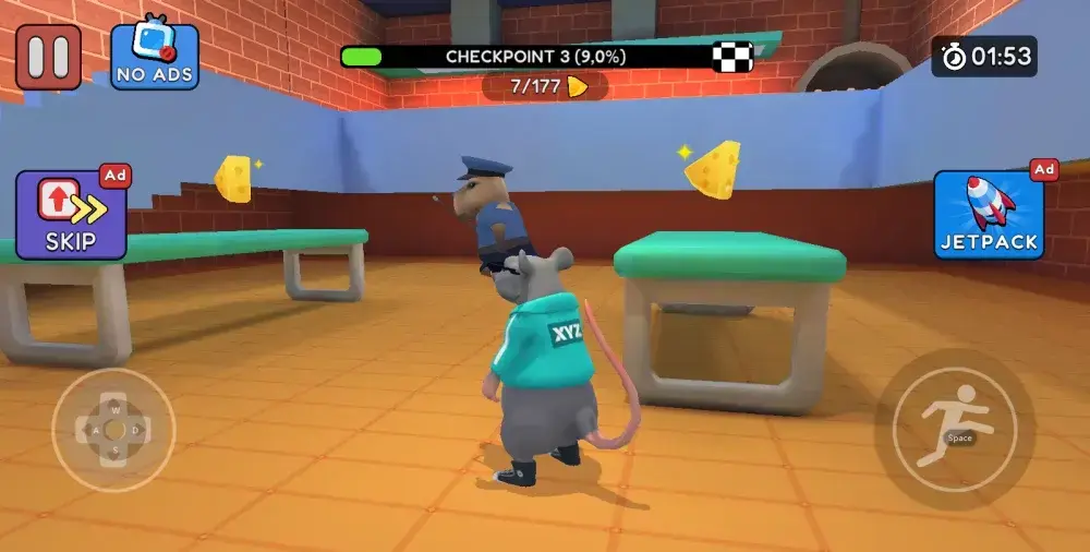 Obby Escape: Prison Rat Dance - скриншот 4