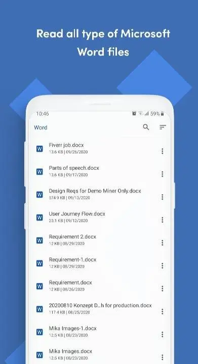 Office Reader - PDE,Word,Excel - скриншот 3