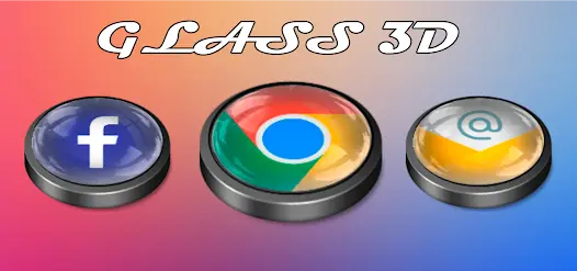 Glass 3D Icon Pack - скриншот 2
