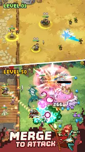 Pixel Defenders: Merge TD Game - скриншот 1