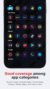 Hera Dark: Circle Icon Pack - скриншот 3