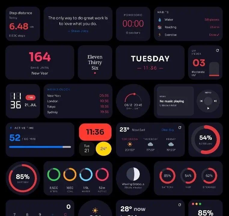 One4Widgets: Aesthetic Widgets - скриншот 2