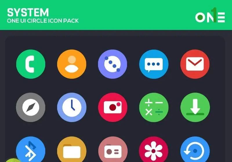OneUI Circle Icon Pack - скриншот 1