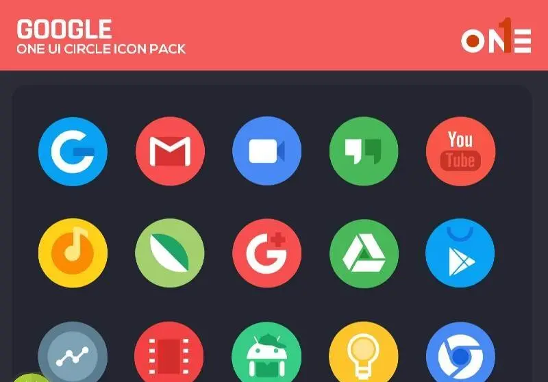 OneUI Circle Icon Pack - скриншот 2