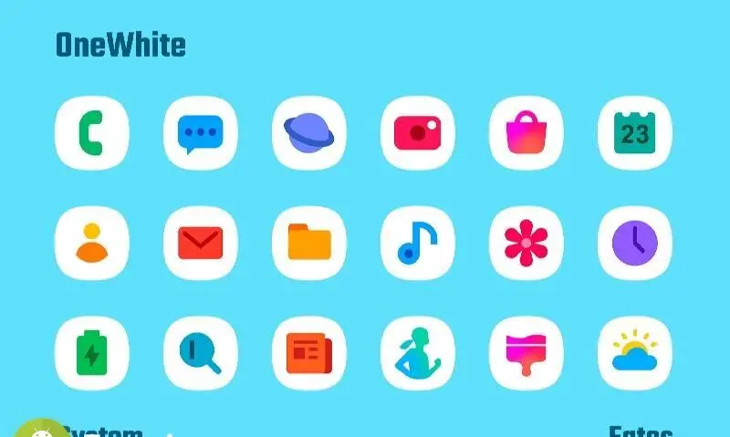 OneWhite - Icon Pack - скриншот 1