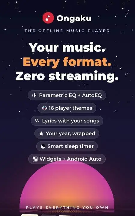 Ongaku — Offline Music Player - скриншот 1