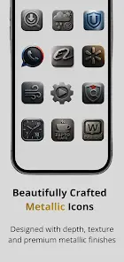Brushed Metallic Icon Pack - скриншот 3