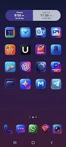 Glossy Glow Icon Pack - скриншот 1