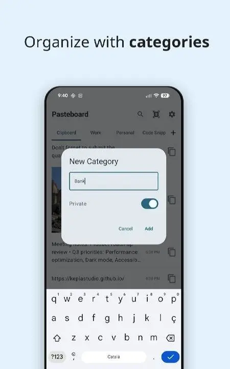 Pasteboard: Clipboard Manager - скриншот 3