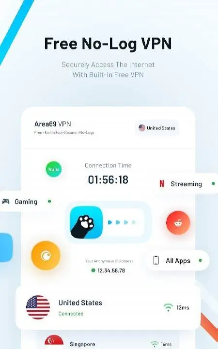 Pawxy: Fast VPN & Browser - скриншот 2