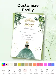 Invitation Card Maker + RSVP - скриншот 9