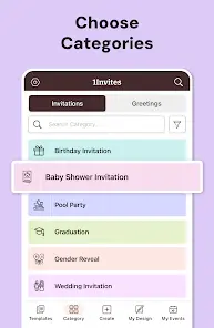 RSVP + Invitation Card Maker - скриншот 3