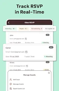 RSVP + Invitation Card Maker - скриншот 5