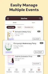 RSVP + Invitation Card Maker - скриншот 6