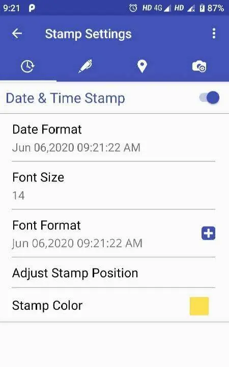 PhotoStamp Camera - скриншот 3