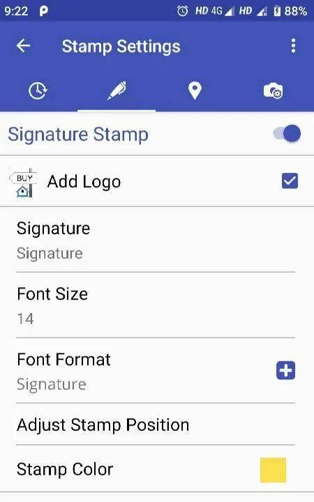PhotoStamp Camera - скриншот 4