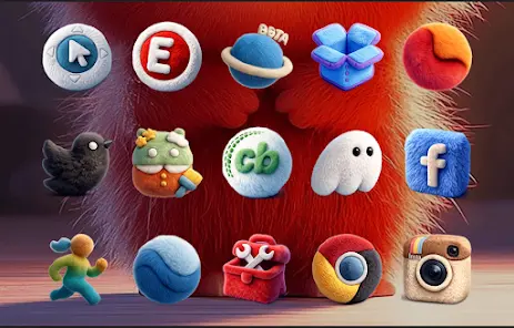 Fluffy 3D - Icon Pack - скриншот 4