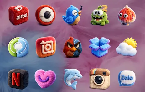 Fluffy 3D - Icon Pack - скриншот 5
