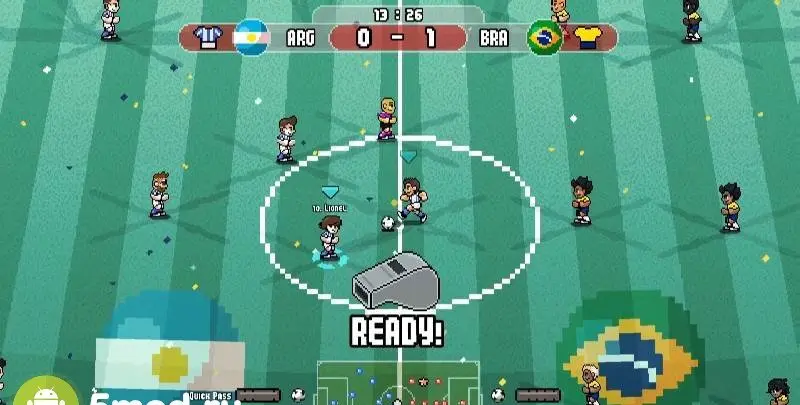 Pixel Cup Soccer - Ultimate 1 b321 Мод (полная версия) - скриншот 1