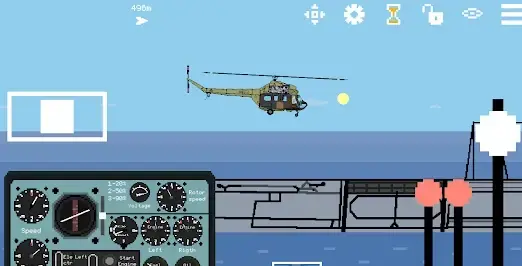 Pixel Helicopter Simulator - скриншот 1