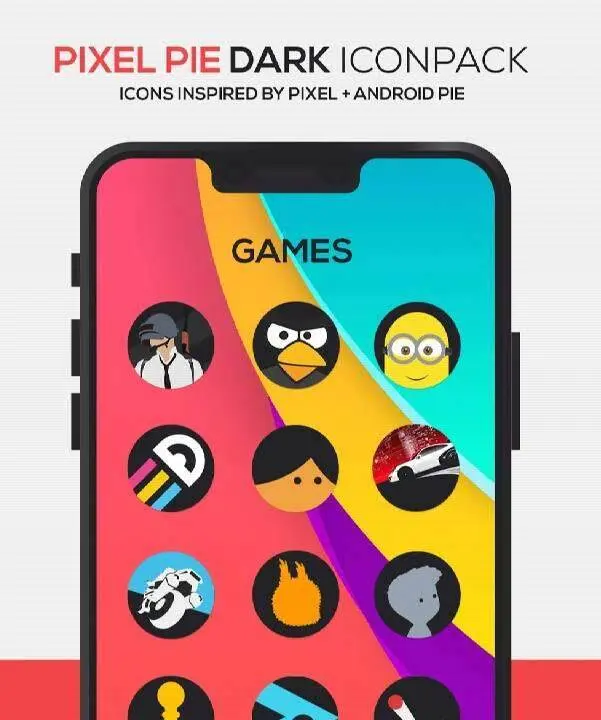 Pixel Pie DARK Icon Pack - скриншот 3