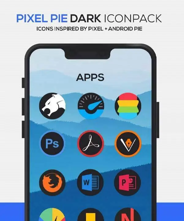 Pixel Pie DARK Icon Pack - скриншот 4