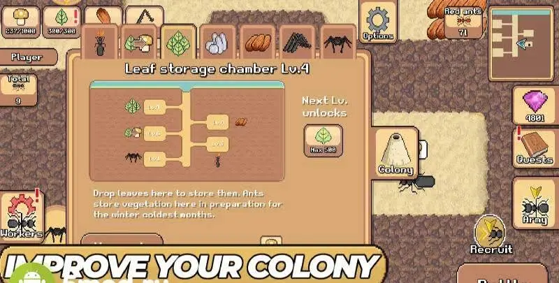 Pocket Ants: Симулятор Колонии - скриншот 2