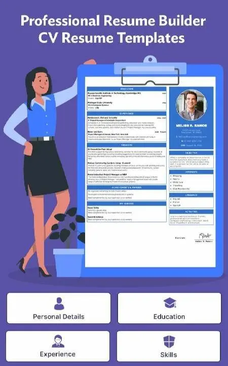 Professional Resume Builder - CV Resume Templates - скриншот 2