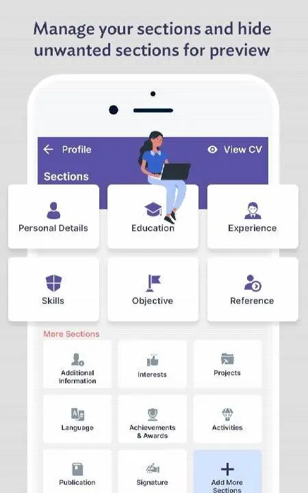 Professional Resume Builder - CV Resume Templates - скриншот 4