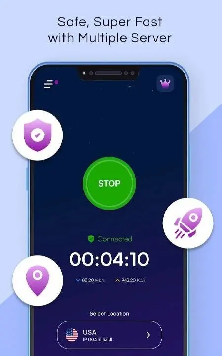 Pronto VPN : Fast & Secure VPN - скриншот 4