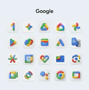 OneUi Puff 3D Icon Pack - скриншот 1