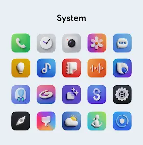 OneUi Puff 3D Icon Pack - скриншот 2