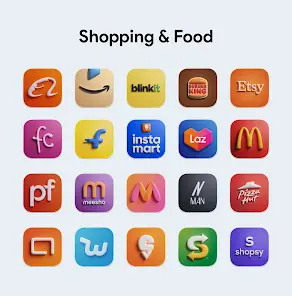 OneUi Puff 3D Icon Pack - скриншот 3