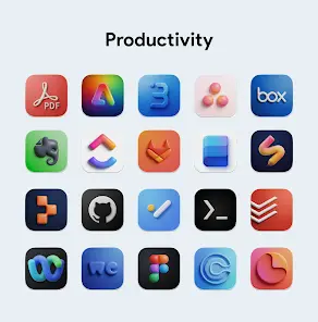 OneUi Puff 3D Icon Pack - скриншот 6