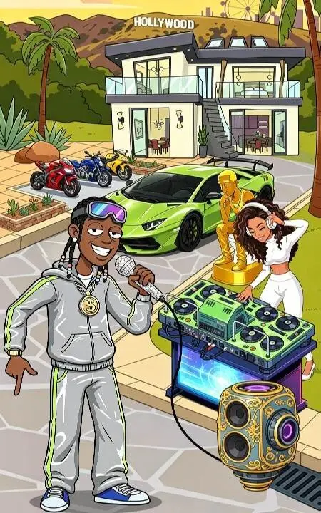Rap Star:Idle Clicker - скриншот 2