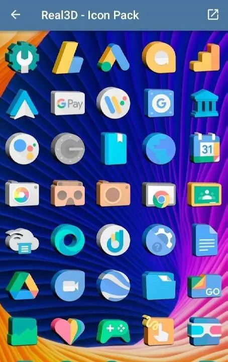 Real3D - Icon Pack - скриншот 2