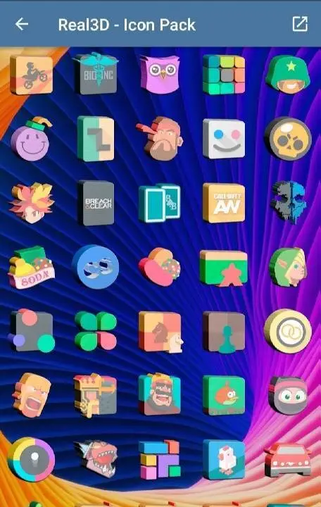 Real3D - Icon Pack - скриншот 3