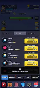 Webtoon Hero: Idle RPG - скриншот 1