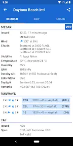 Avia Weather - METAR & TAF - скриншот 1