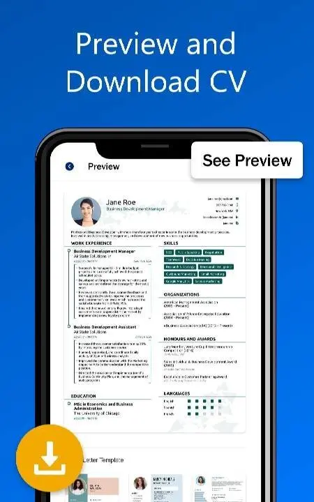 Resume Builder CV Resume Maker - скриншот 3