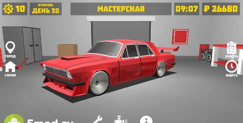 Retro Garage Car Mechanic Simulator - скриншот 1