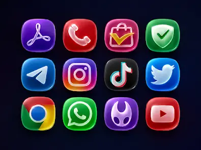 Liquid Glass Icon Pack - скриншот 3