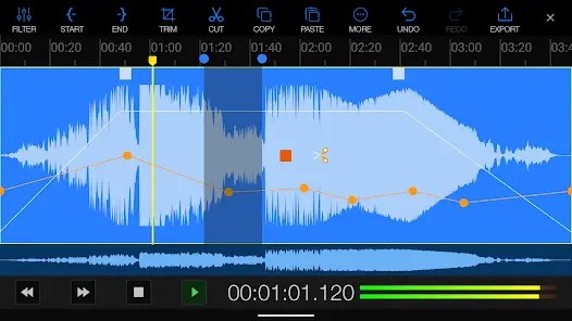 EZAudioCut-MT Аудиоредактор - скриншот 1